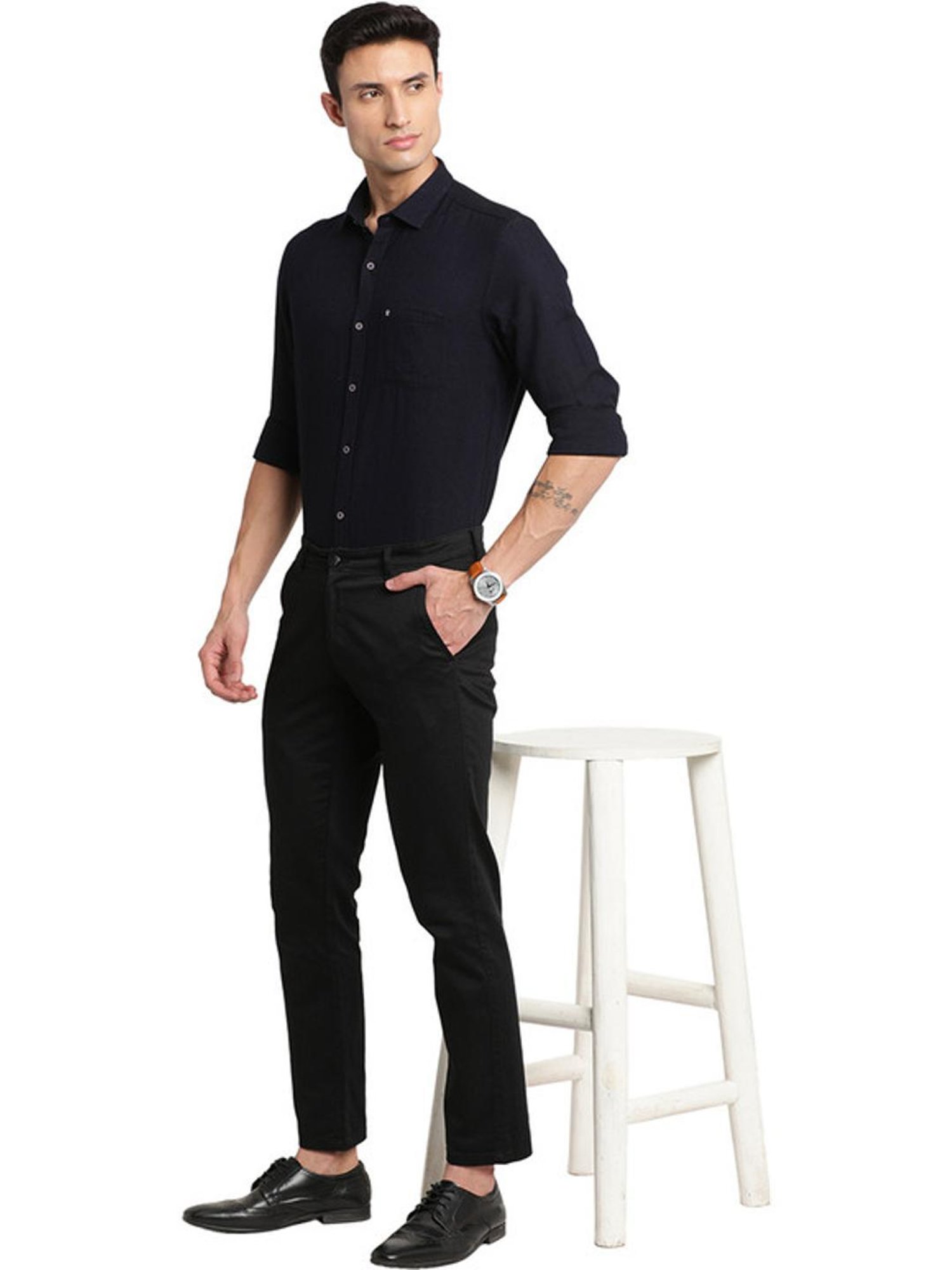 Turtle Ink Blue Slim Fit Shirt