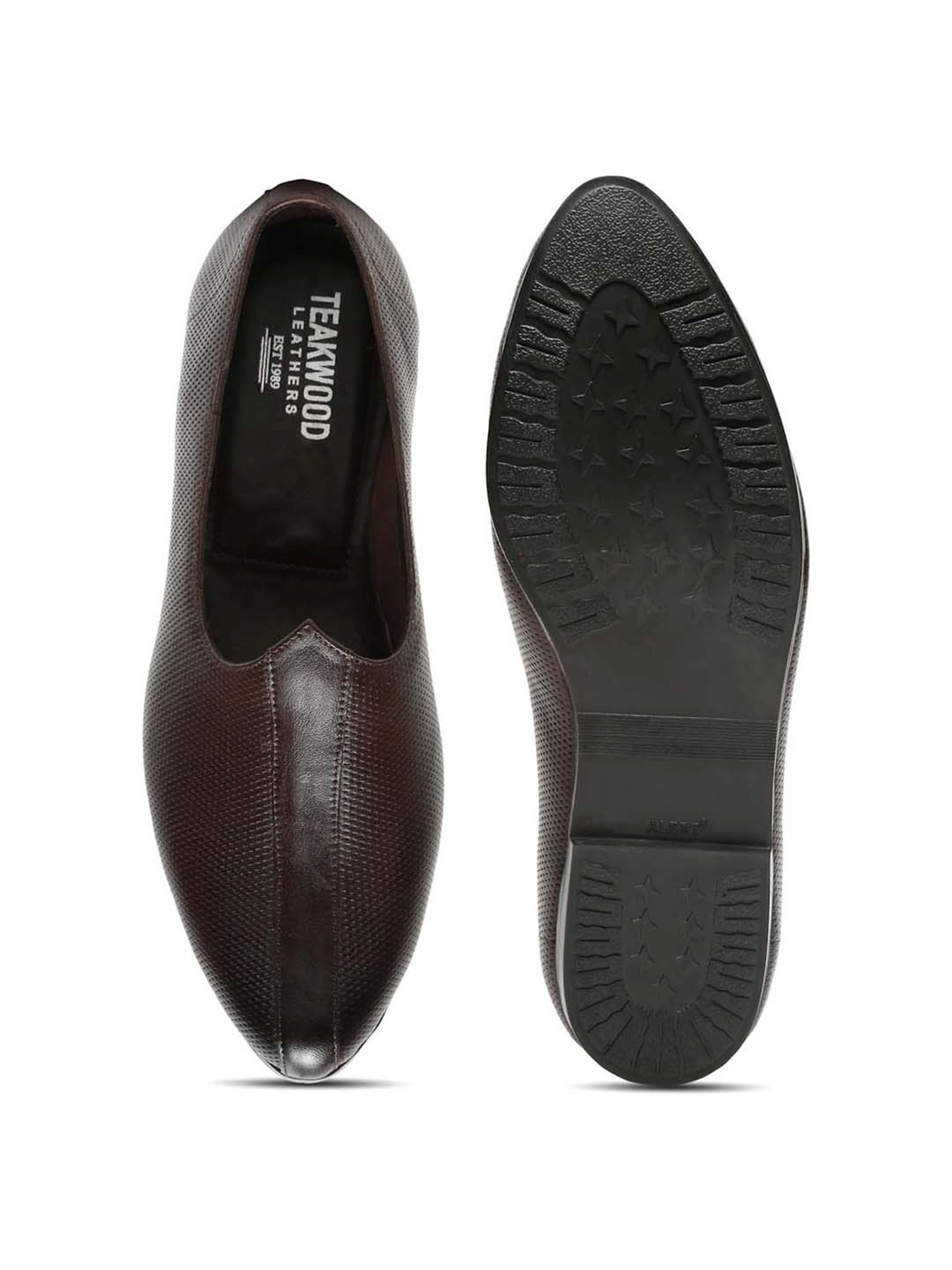 Teakwood Leathers Men's Brown Casual Juttis