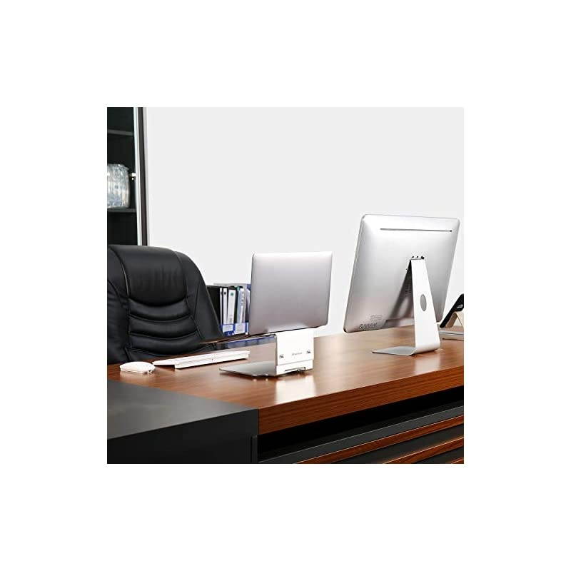 Adjustable Laptop Stand,Aluminum Laptop Stand for Desk,Super Stable Laptop Riser Compatible with MacBook, Air, Pro All Laptops