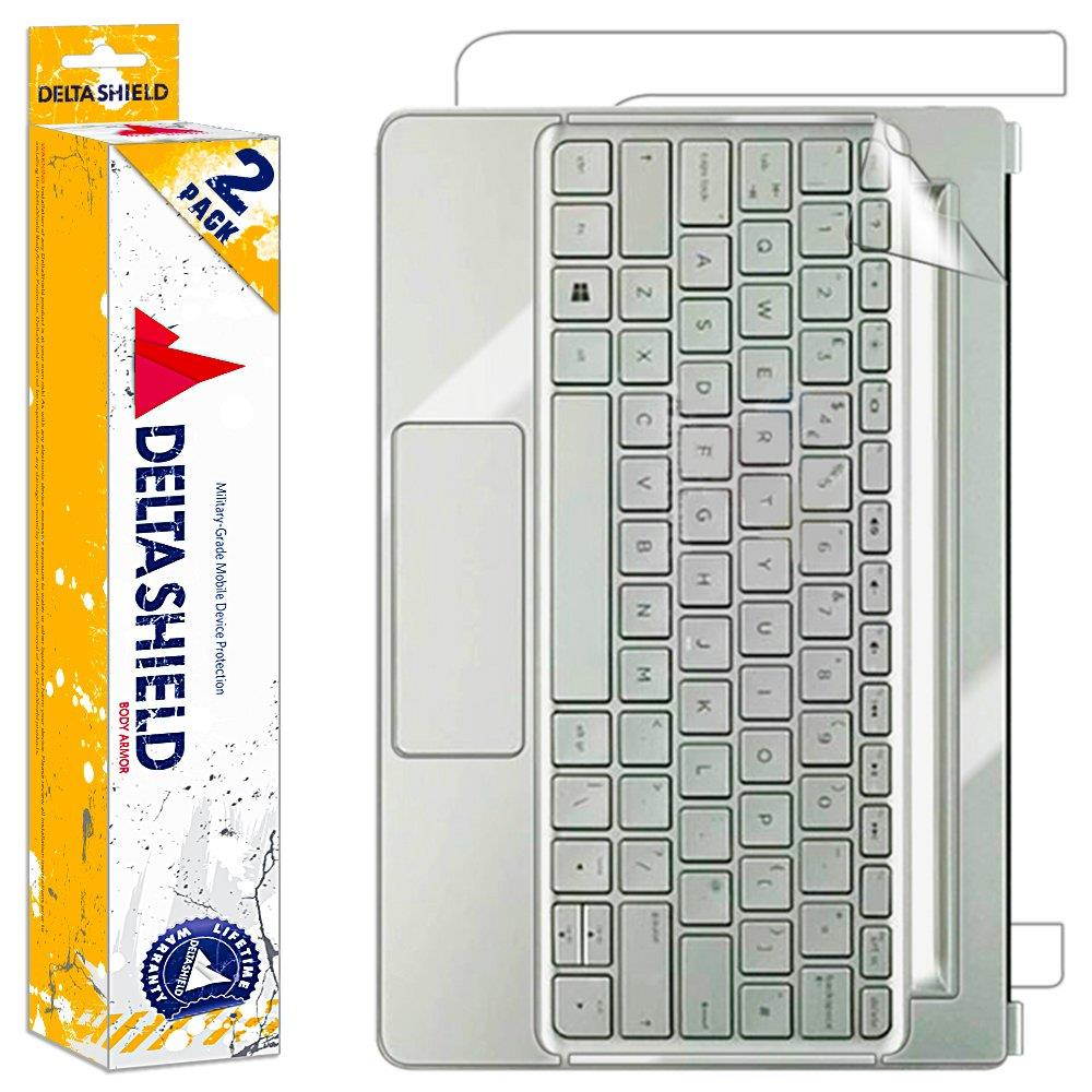 DeltaShield Full Body Skin for HP Envy 8 Note (Keyboard Only)(2-Pack)(Screen Protector Included) Front and Back Protector BodyArmor Non-Bubble Military-Grade Clear HD Film