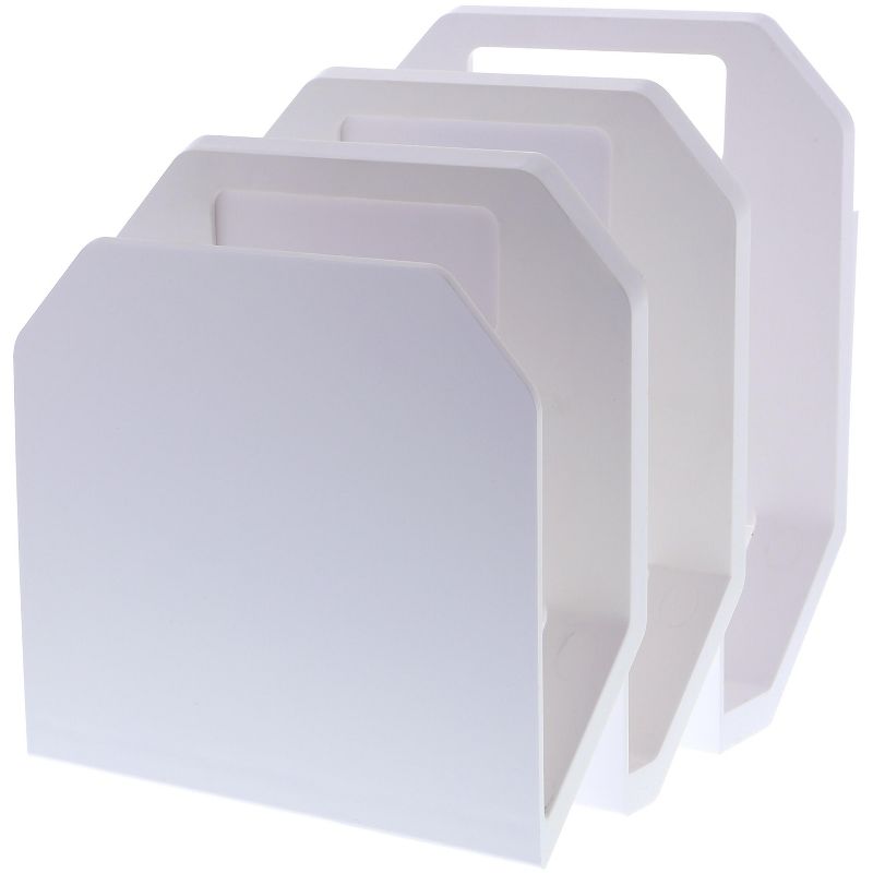 Bostitch Organizer 3-File 7-1/2"Wx3-3/4"Lx9-1/4"H White KT3FOLDEWHIT