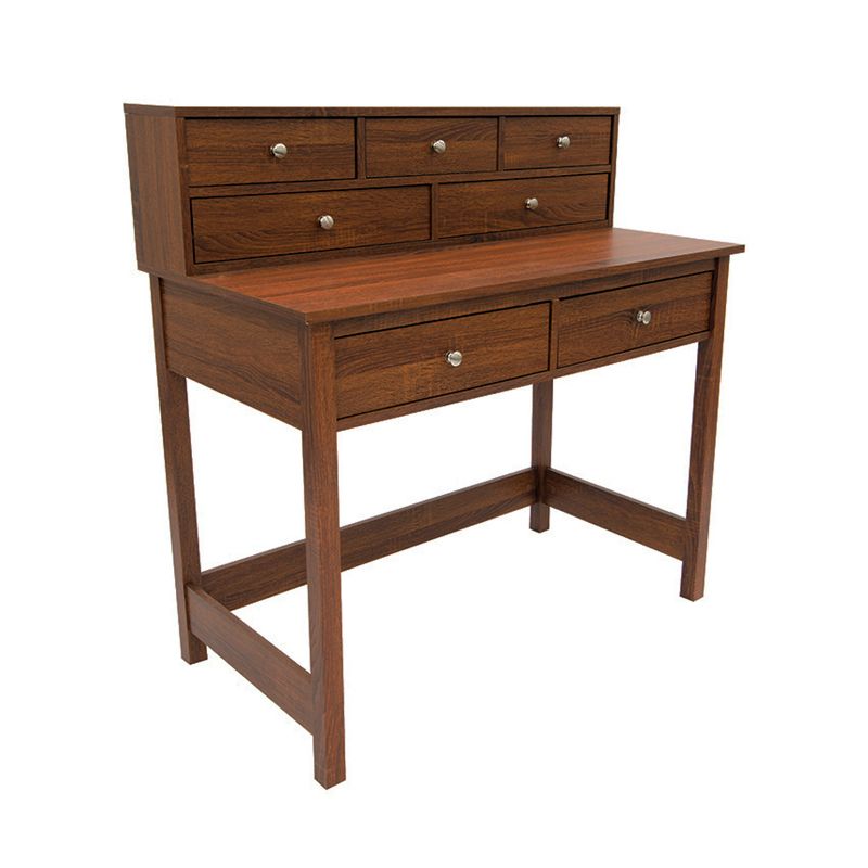 Elegant Desk with Storage Oak - Techni Mobili