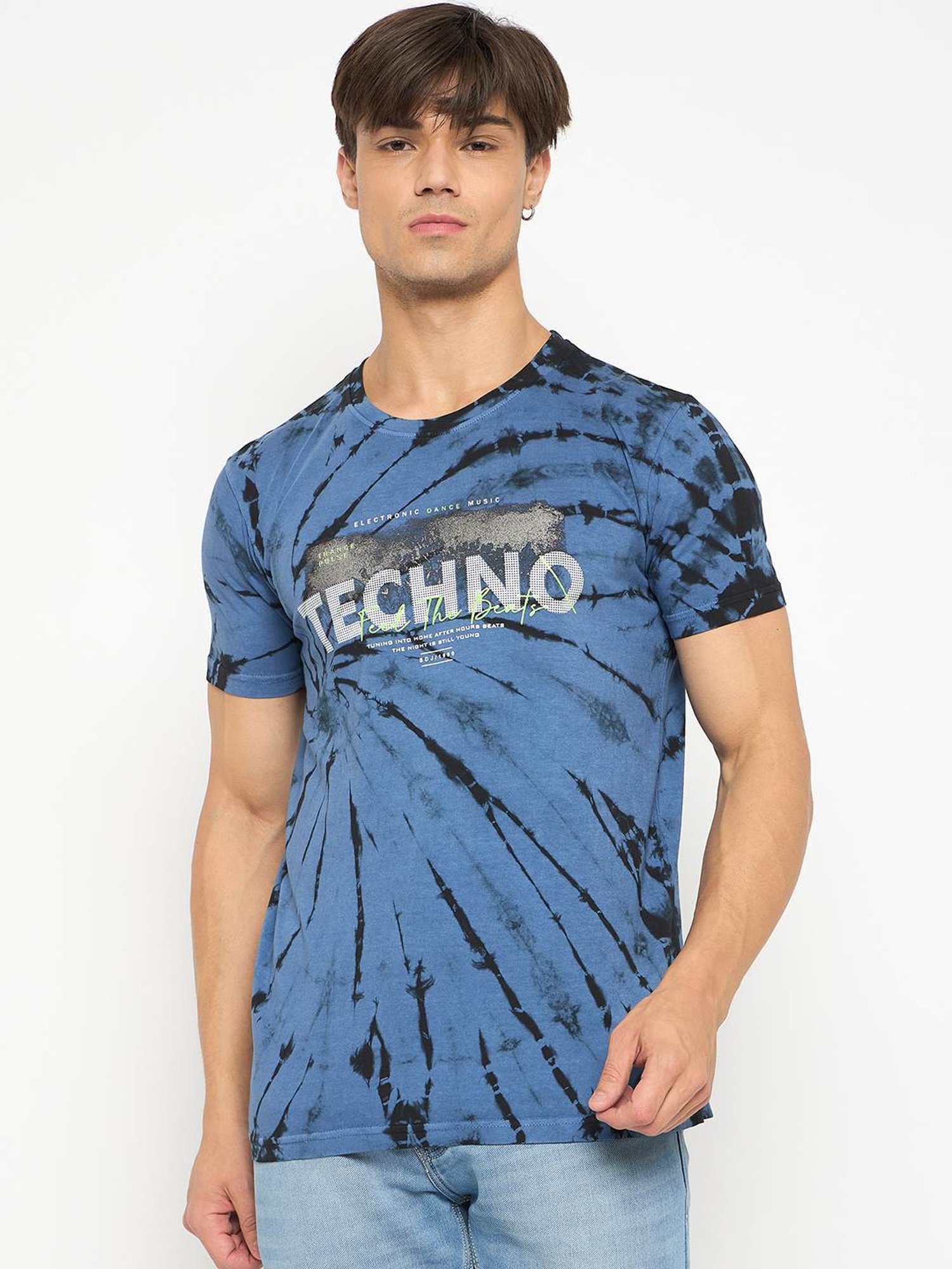 Duke Blue Slim Fit Tie - Dye T-Shirt