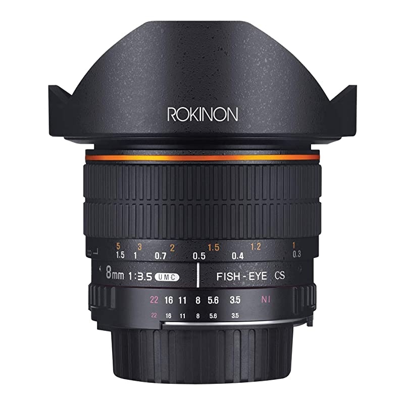 FE8M-N 8mm F3.5 Fisheye Fixed Lens for Nikon (Black)