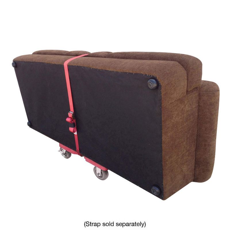 Snap Loc 1,800 lb Capacity Super-Duty E Track Dolly Red, Heavy Duty 6 in Polyurethane Swivel Non Marking Caster Wheels