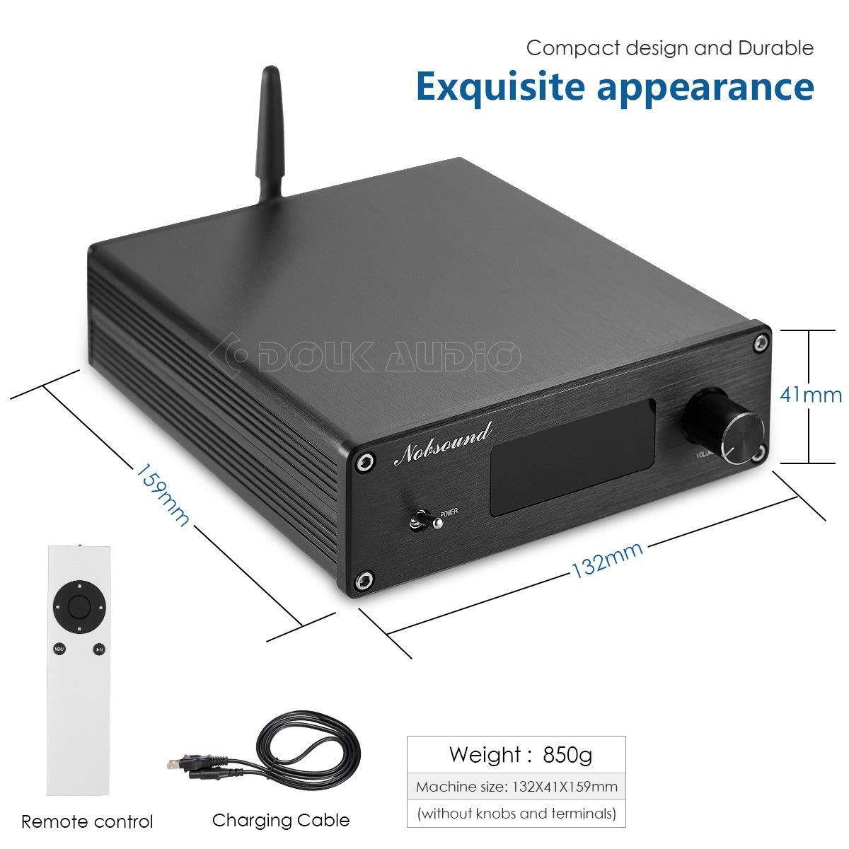 Nobsound PGA2310 Bluetooth 4.2 Audio Receiver Hi-Fi Preamplifier Remote Control