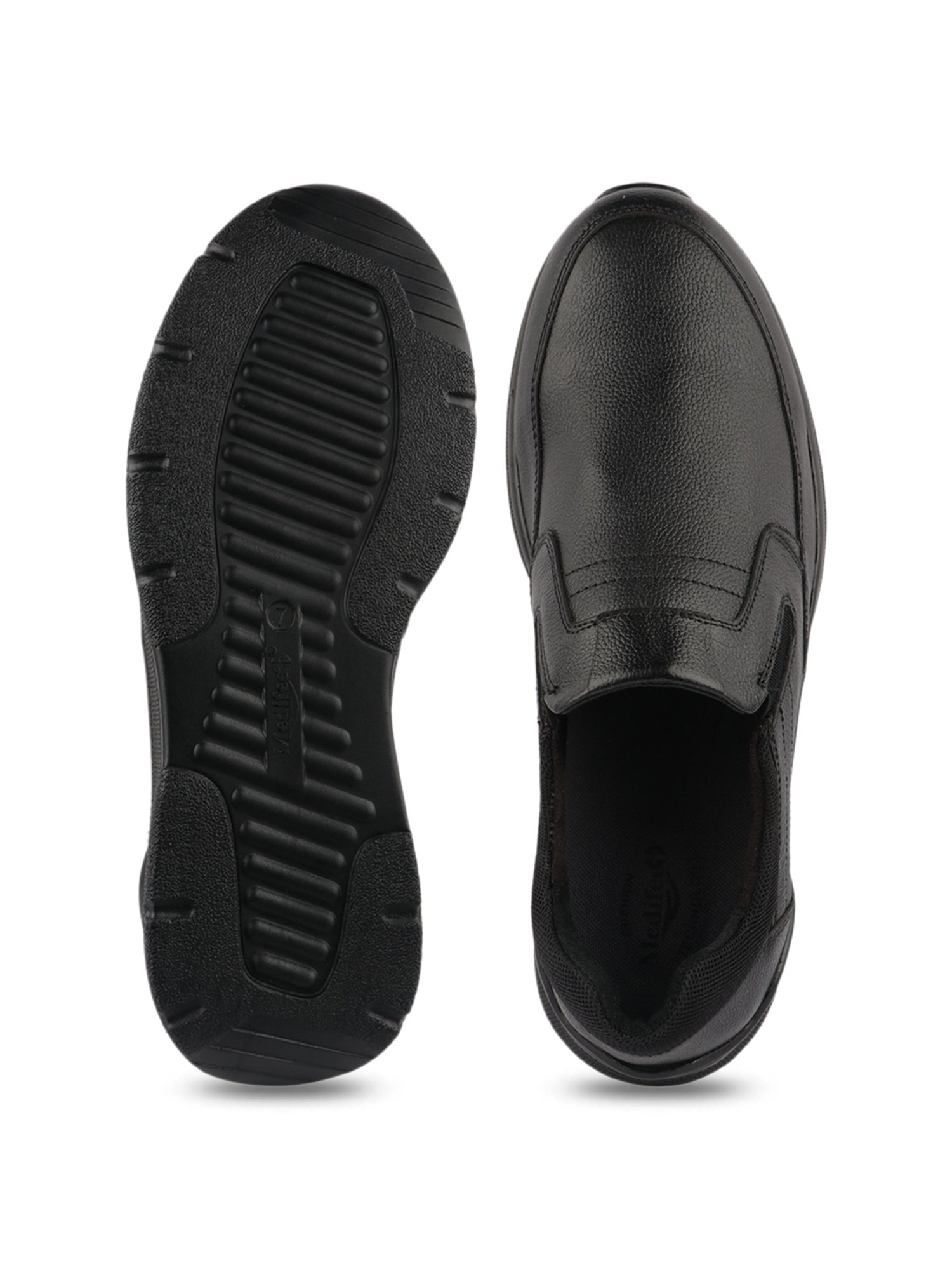 MediFeet Men's Black Formal Loafers
