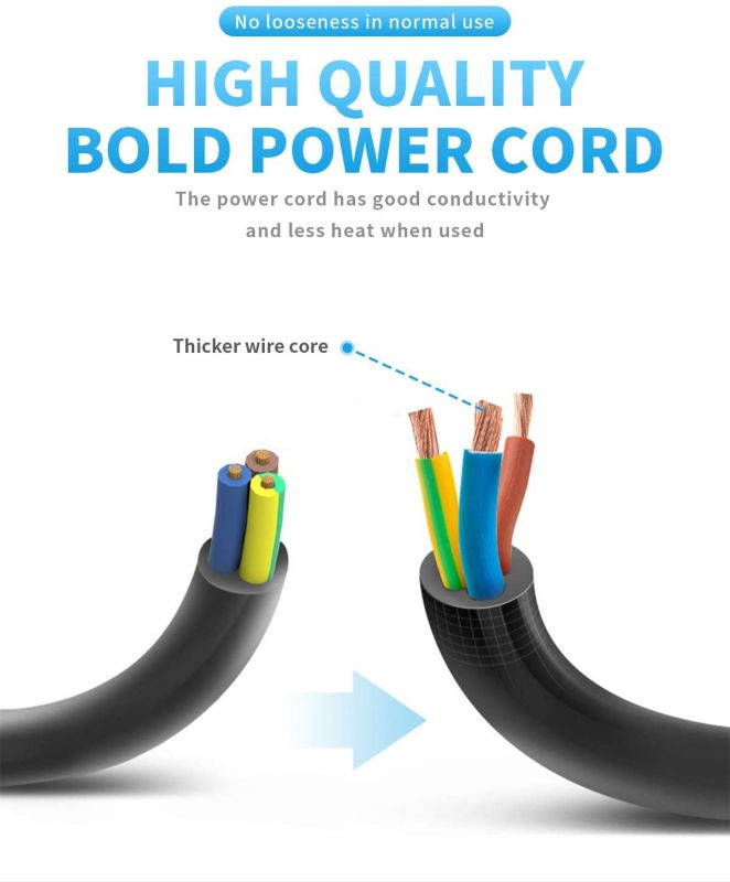 KMC 6-Outlet Surge Protector Power Strip with 6 Feet Cord, 1200 Joule 2- Pack, Overload Protection, White