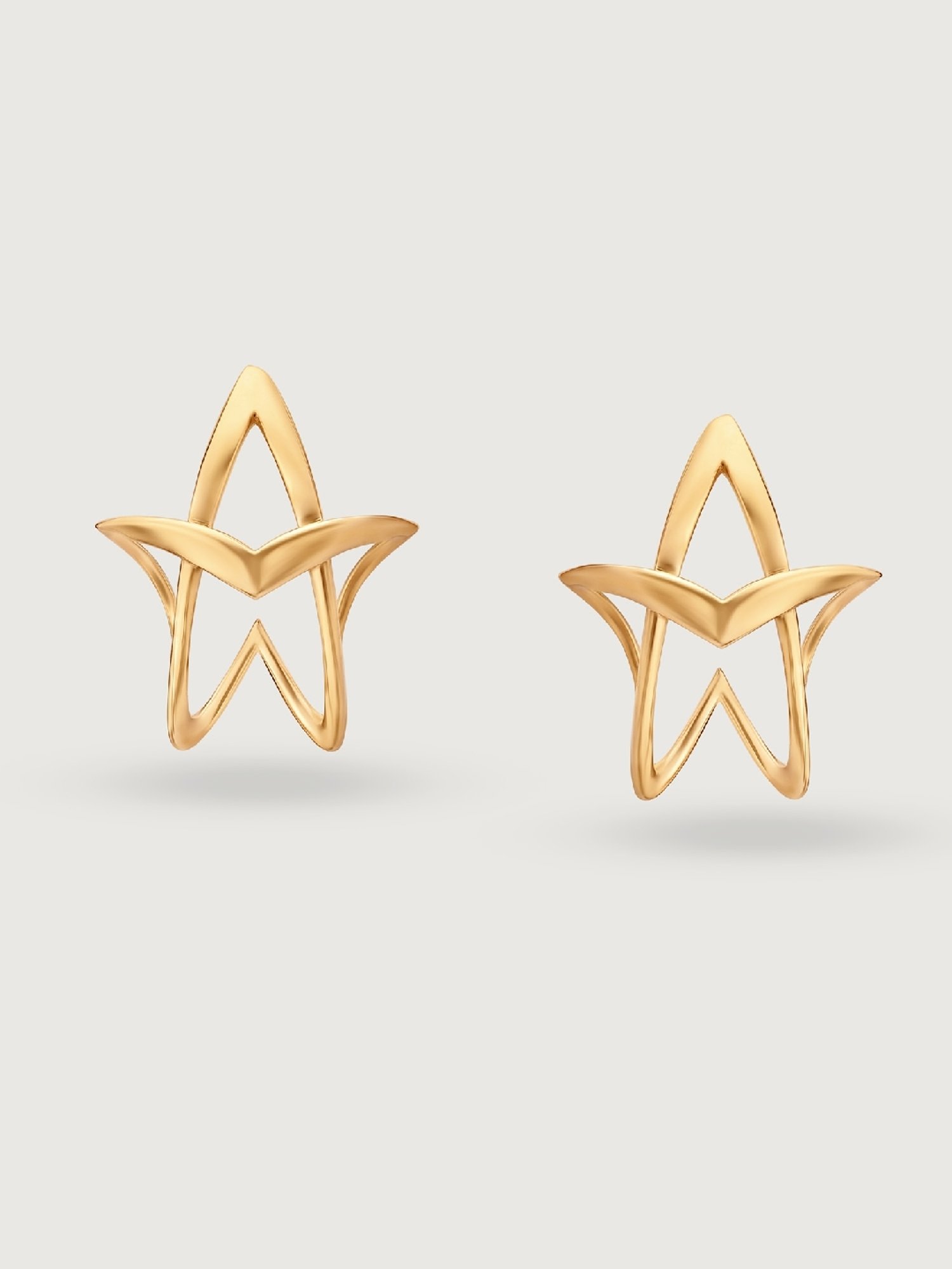 Mia by Tanishq Galactic Allure 14k Hoop Earrings