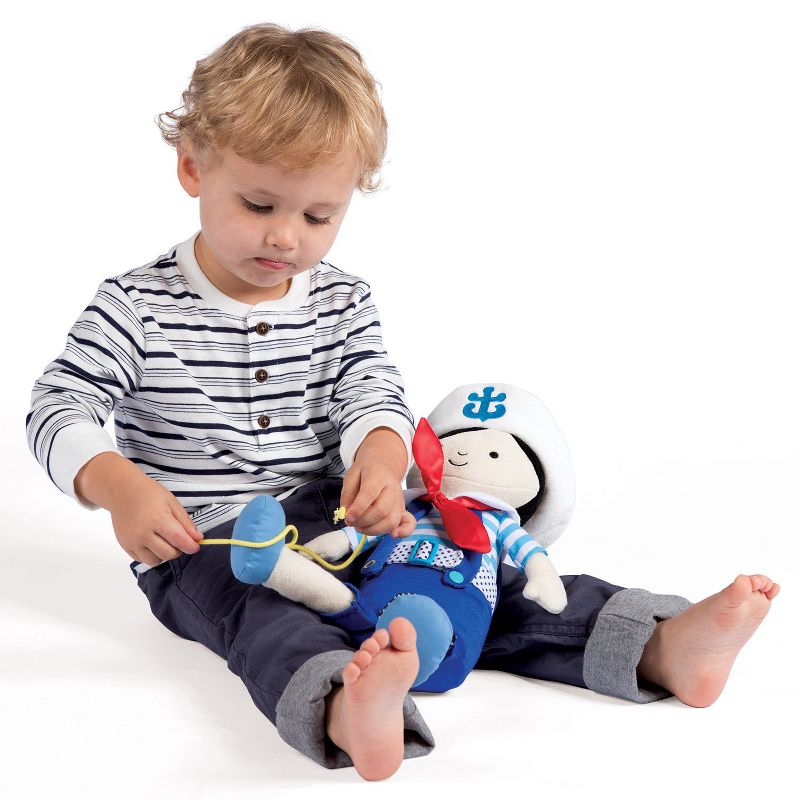 Manhattan Toy Dress Up Friends Henri Doll for Toddlers 15 Inch