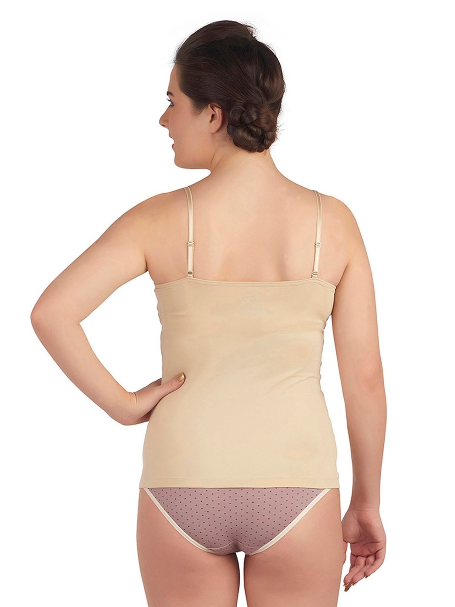 Soie Multicolor Cotton Camisole (Pack Of 2)