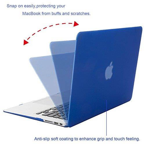 Mosiso MacBook Air 13 Case, Soft-Touch Plastic See Through Hard Shell Snap On Case Cover for MacBook Air 13.3" (A1466 & A1369)