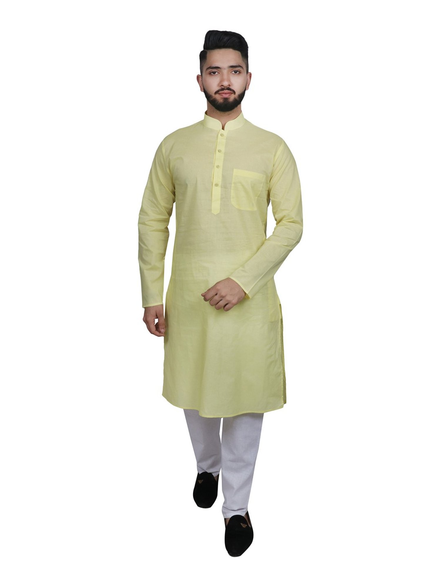 SG LEMAN Light Green Kurta Bottom Set