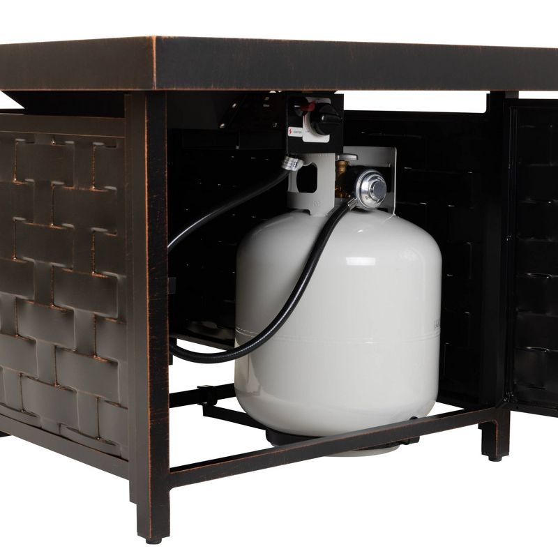 DeckMate 30371 Avondale Outdoor Backyard Patio Portable Steel Fire Bowl Fire Pit, Antiqued Copper Finish