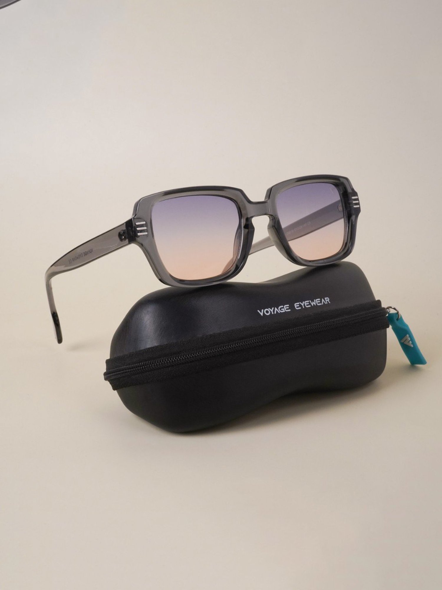 Voyage Grey Wayfarer UV Protection Unisex Sunglasses
