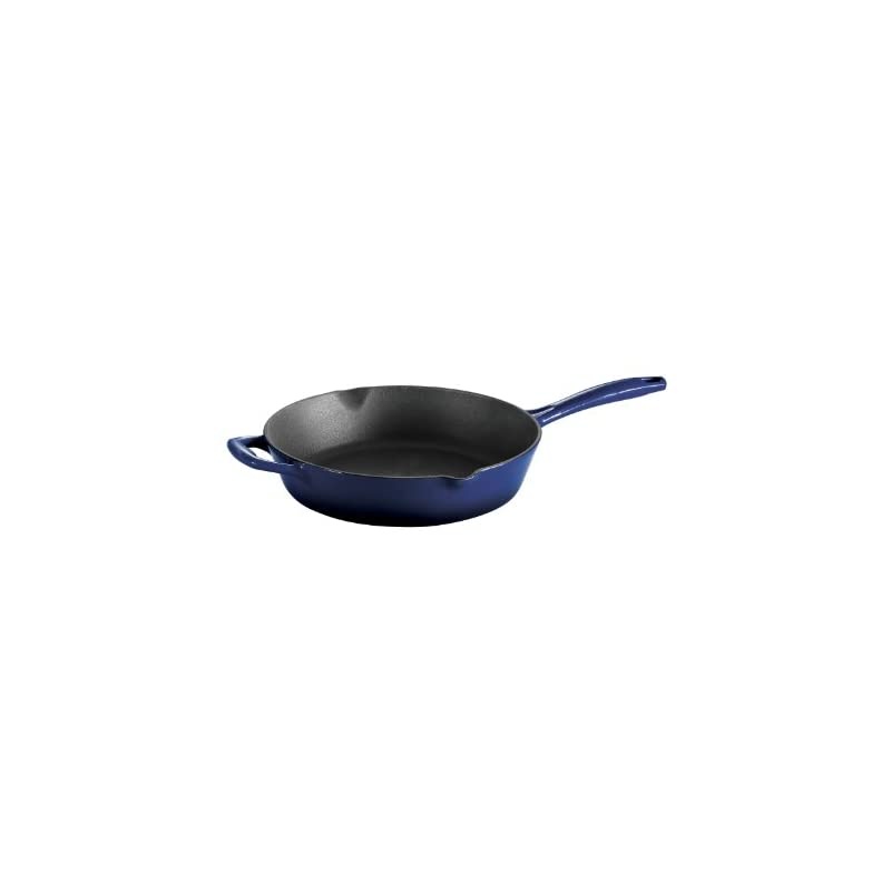 80131/065DS Enameled Cast Iron Skillet, 10-Inch, Gradated Cobalt