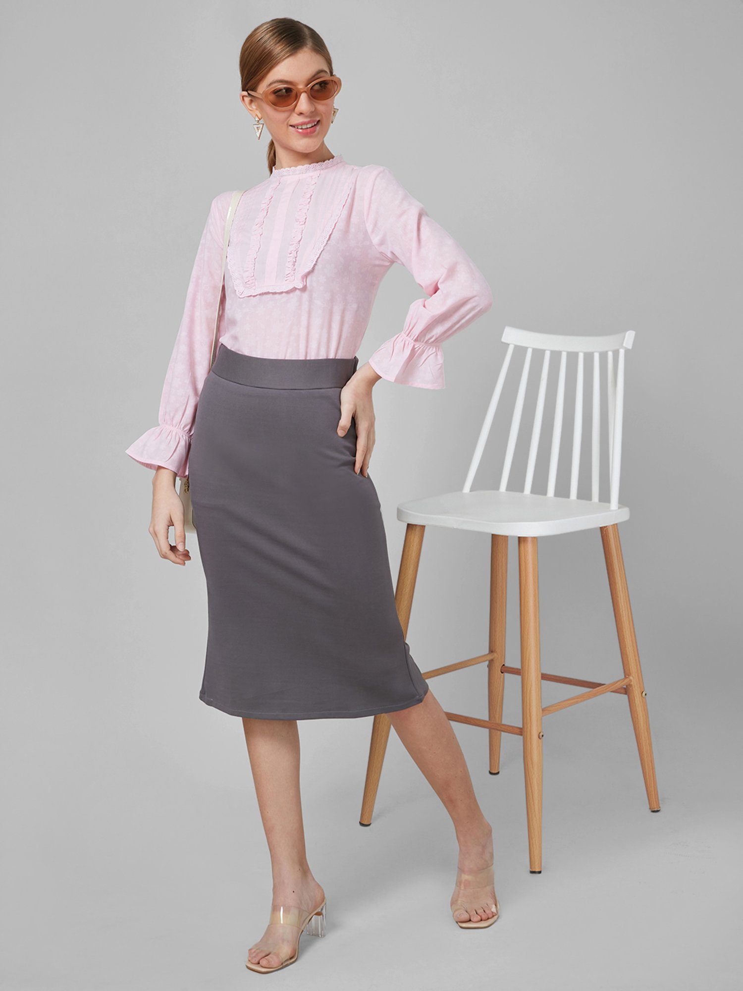 Style Quotient Pink Cotton Floral Print Top