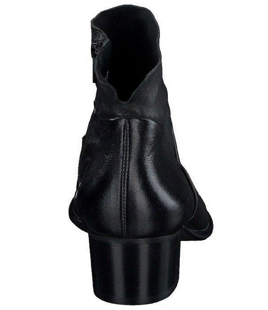 Paul Green Nelly Leather Block Heel Booties