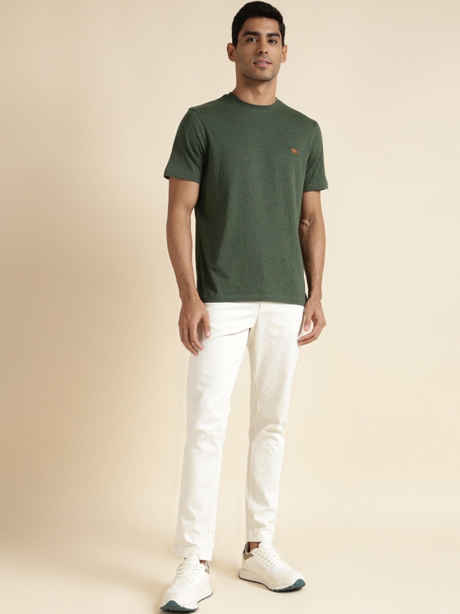 Andamen Olive Regular Fit T-Shirt