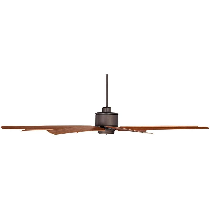 72" Casa Vieja Outdoor Ceiling Fan with Remote Control Large English Bronze Cherry Damp Rated for Patio Porch