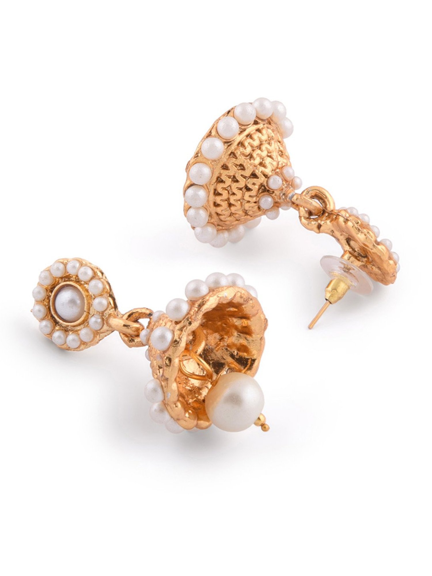 Fida Ethnic South Indian Antique White Jewellery Set