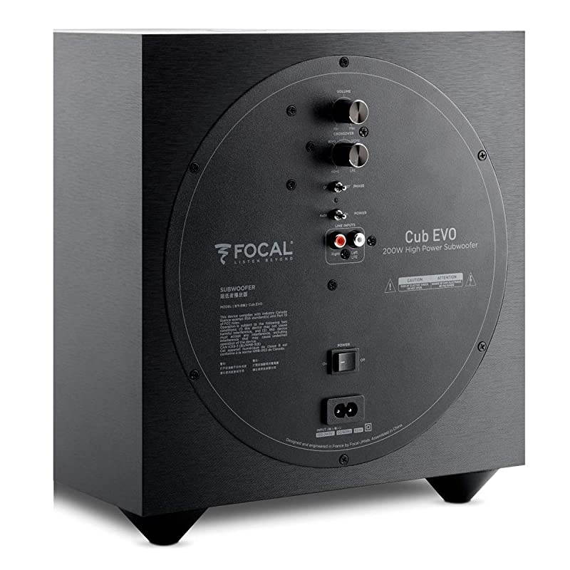 Cub Evo Active Bass-Reflex Subwoofer (Black)