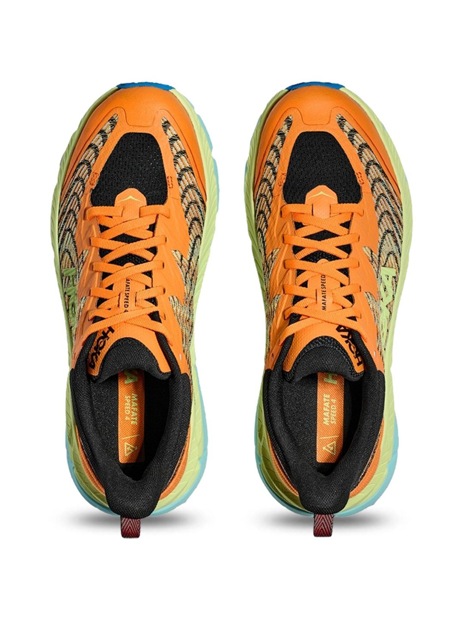 Hoka Men's M MAFATE SPEED 4 Solar Flare & Lettuce Running Shoes