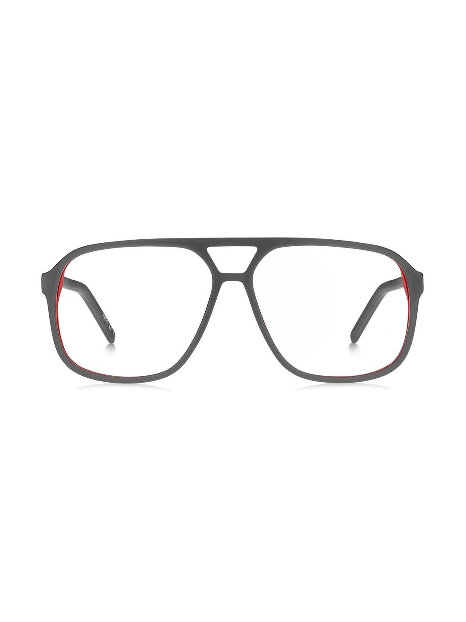 HUGO Grey Square Eye Frames for Men