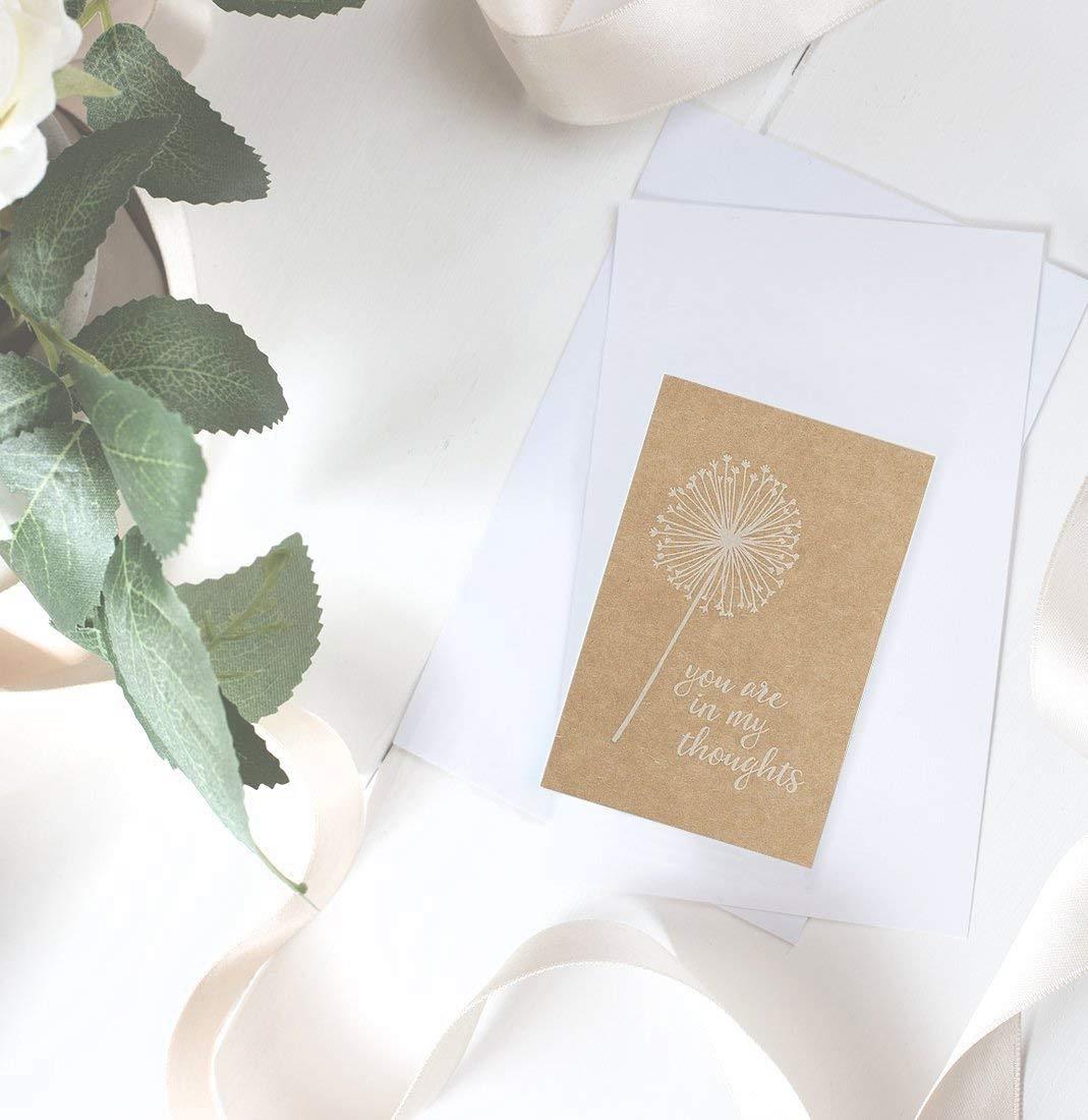 Sympathy Cards - 36-Pack Sympathy Cards Bulk, Greeting Cards Sympathy Kraft Paper, 6 Floral Designs, Envelopes Included, Assorted Sympathy Cards, 4 x 6 Inches