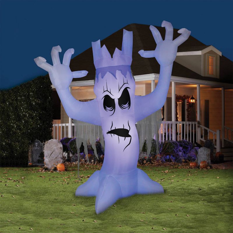 Airblown Scary Tree with Black Light Effect Inflatable Decoration