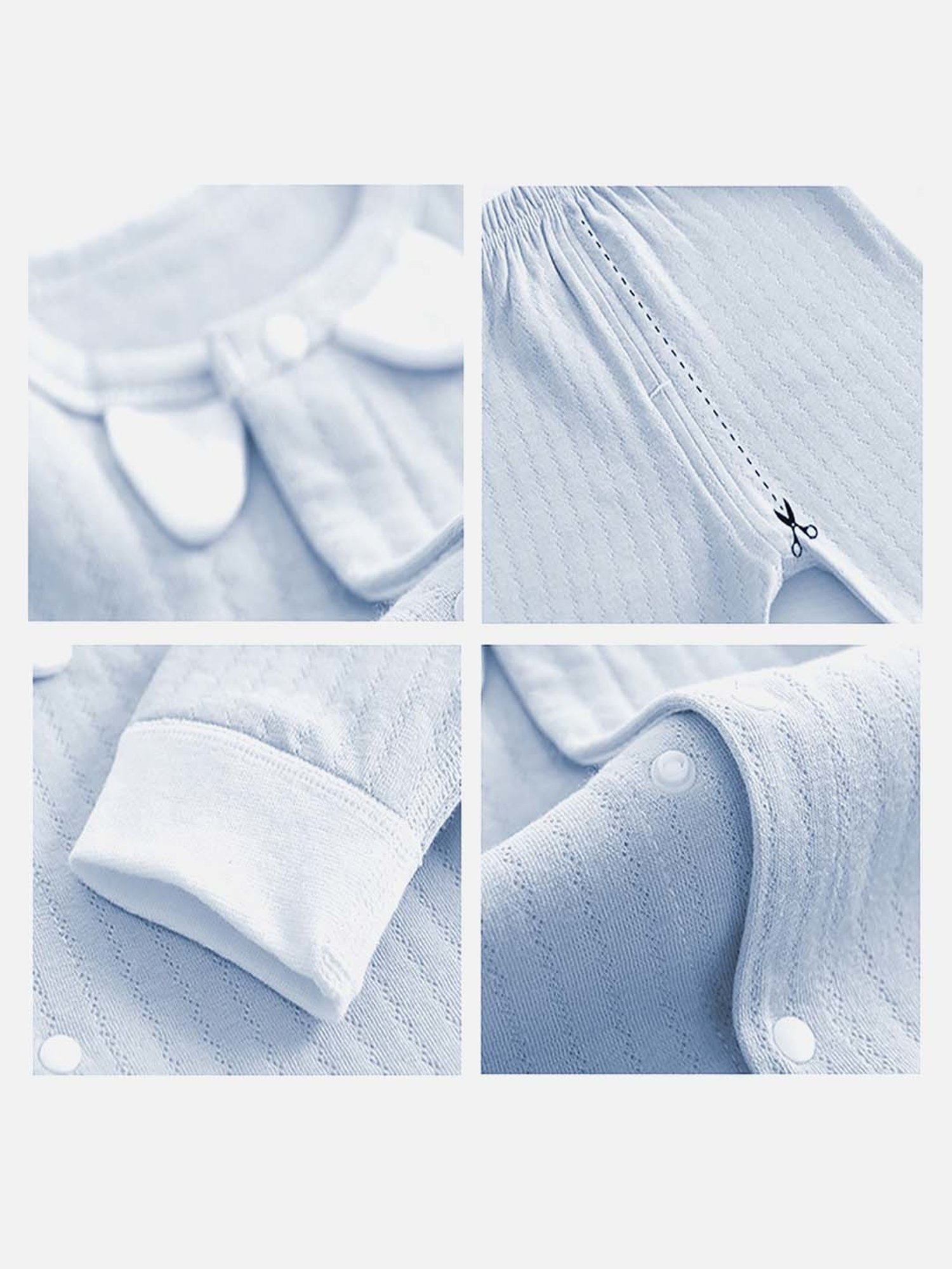 Little Surprise Box Kids Blue Cotton Printed Full Sleeves Gift Set