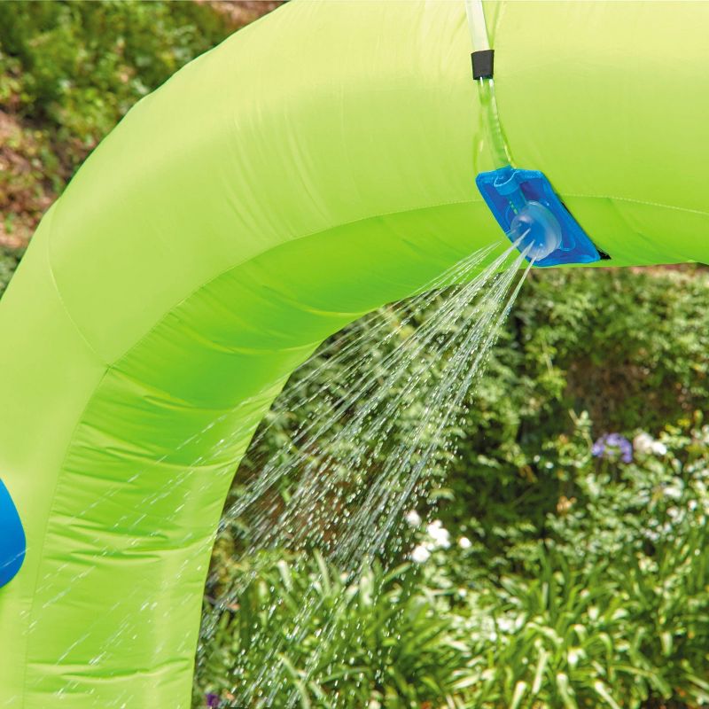 Costway Inflatable Water Slide Crab Dual Slide Bounce House Splash Pool W/ 950W Blower