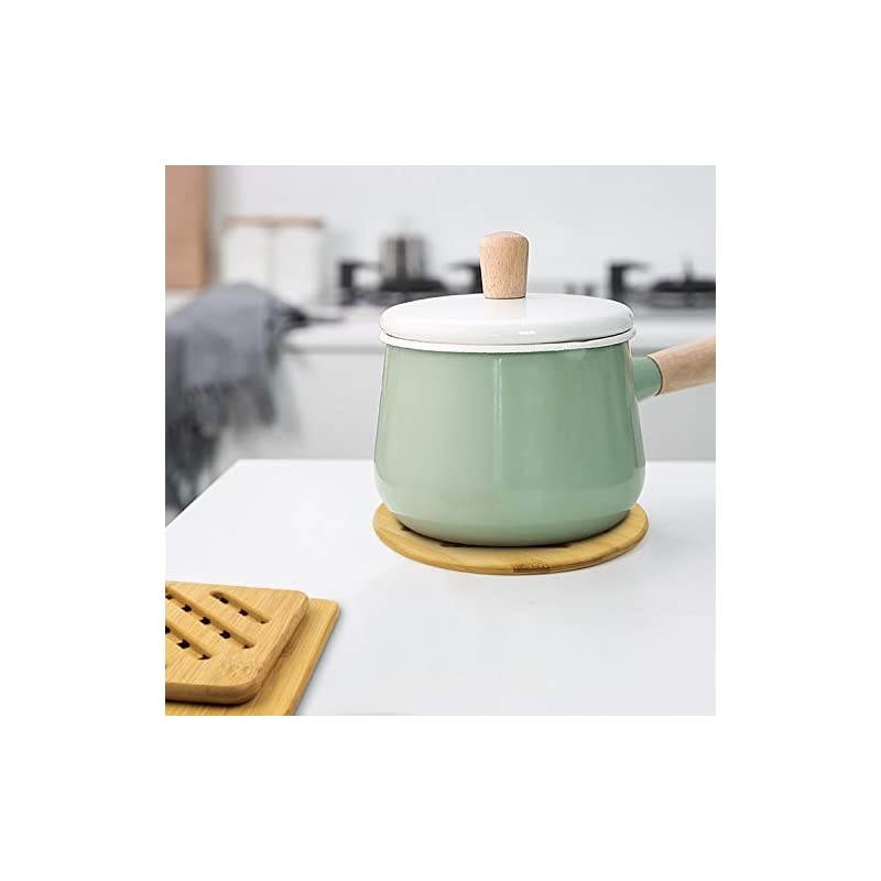 Hot Pads Trivet,Table Solid Bamboo Wood Trivets for Hot Dishes and Pot with Non-slip Pads Heat Resistant Pads Teapot Trivet 4pcs(Multi Size,2 Square 2 Round)