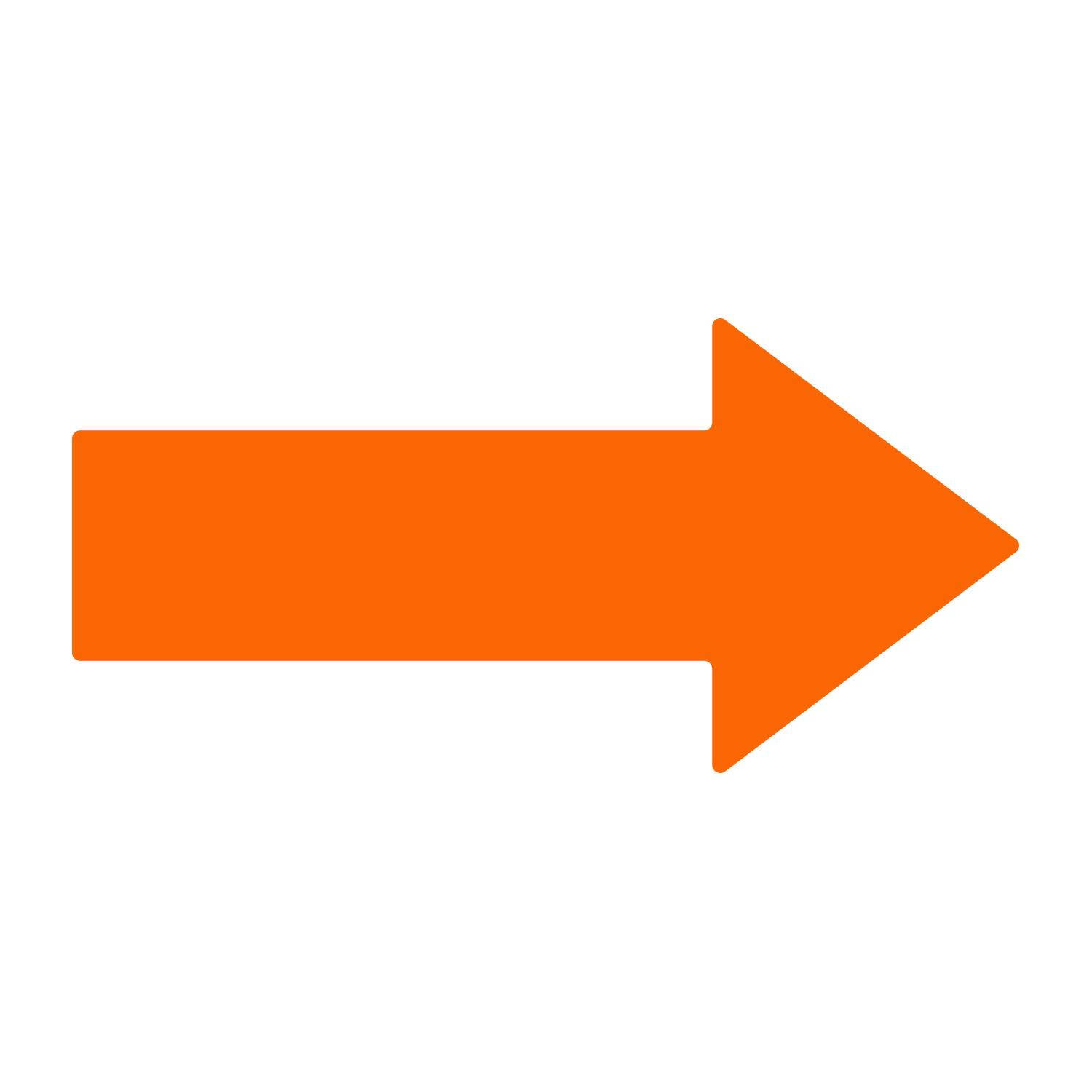 12 Inch Removable Arrow Decals - Red - Pack of 6