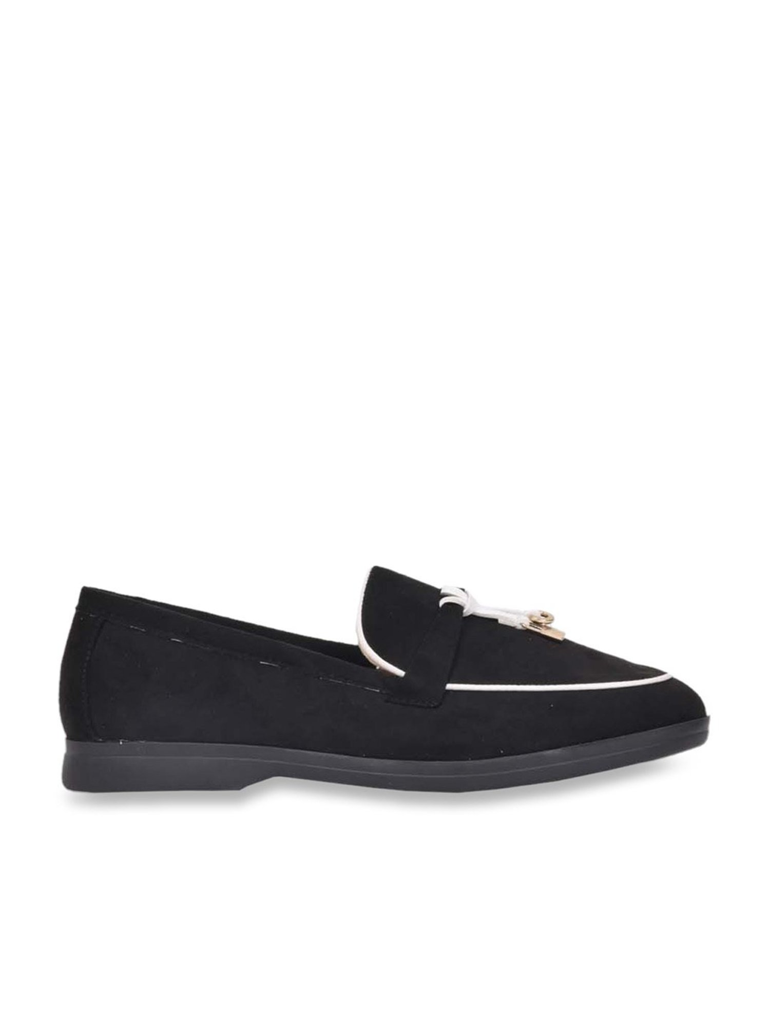 Jove Women's Black Casual Moccasins