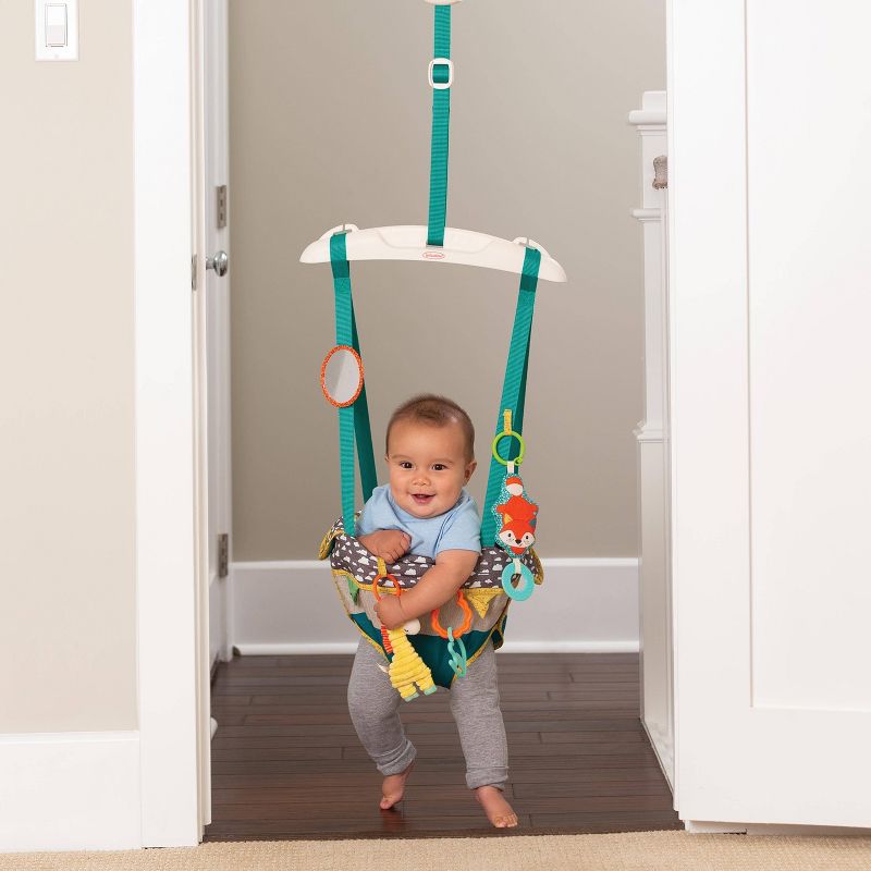 Evenflo Exersaucer Tiny Tropics 2-in-1 Baby Seat + Doorway Jumper