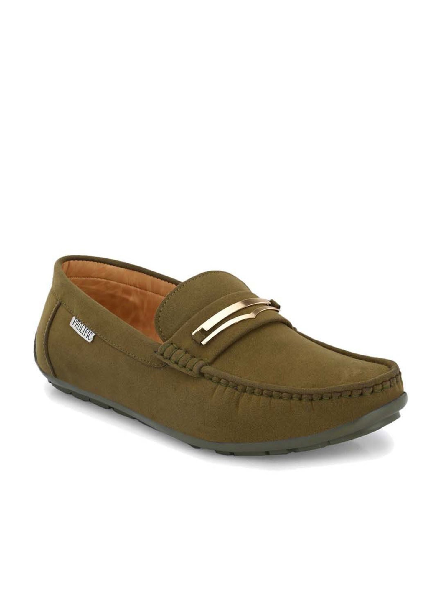 Prolific Men's Olive Green Casual Loafers