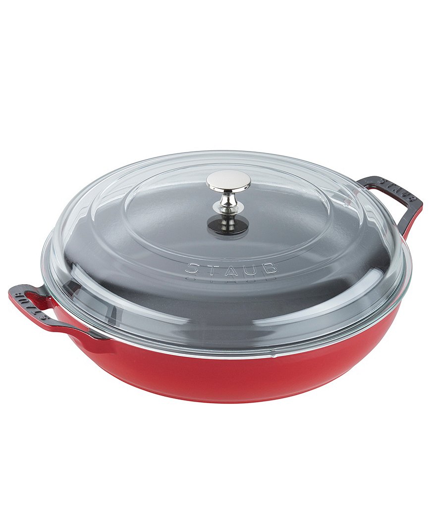 Staub Cast Iron 3.5qt Braiser with Glass Lid