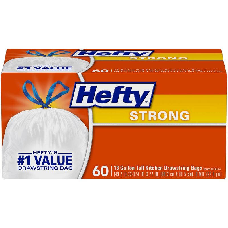 Hefty Strong Extra Large Drawstring Trash Bags - 33 Gallon - 26ct