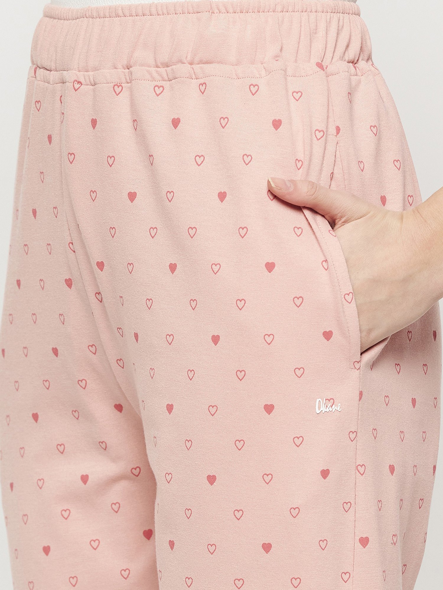 Okane Peach Printed Lounge Pants