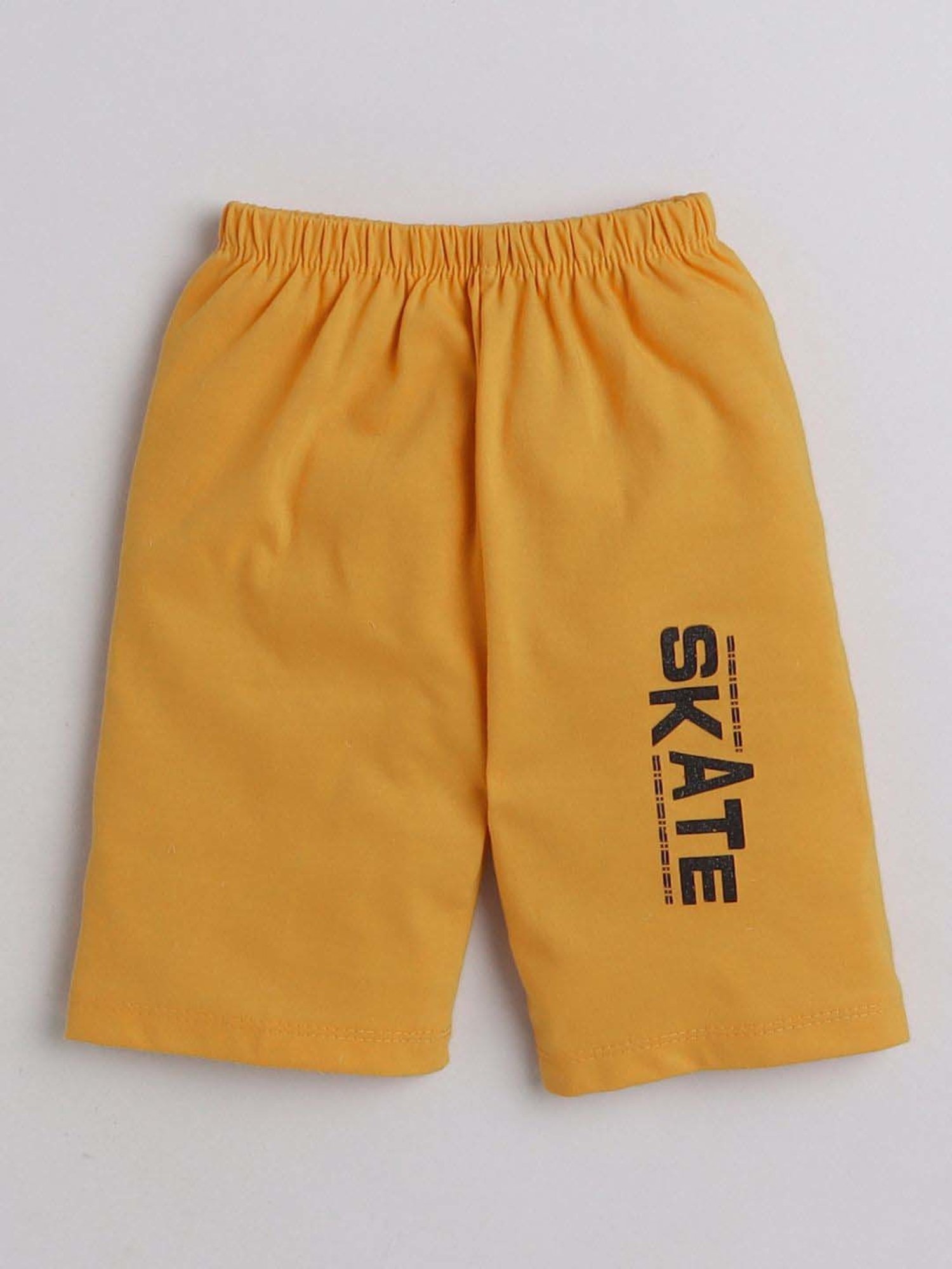 Fourfolds Unisex Mustard Printed Clothing Set