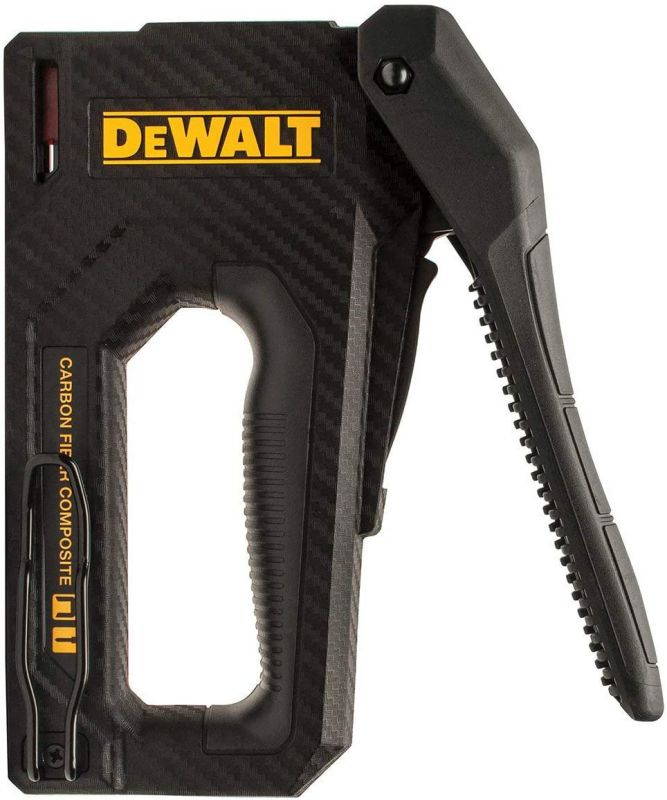 DEWALT Staple Gun, Carbon Fiber Body, 2-in-1 Tacker (DWHT80276)