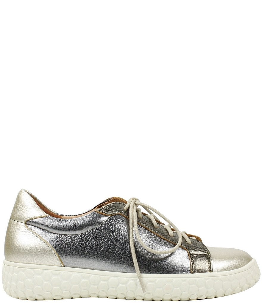 L'Amour Des Pieds Zoyya Metallic Leather Oxfords