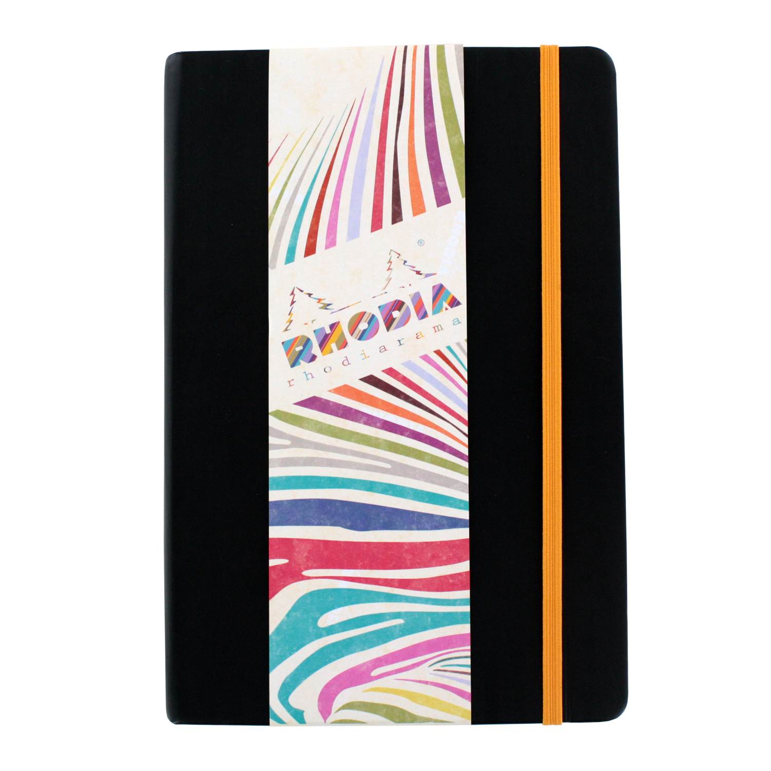 Rhodia Rhodiarama A5 Webnotebook, 5.5 in x 8.25, Lined - Black (118742)