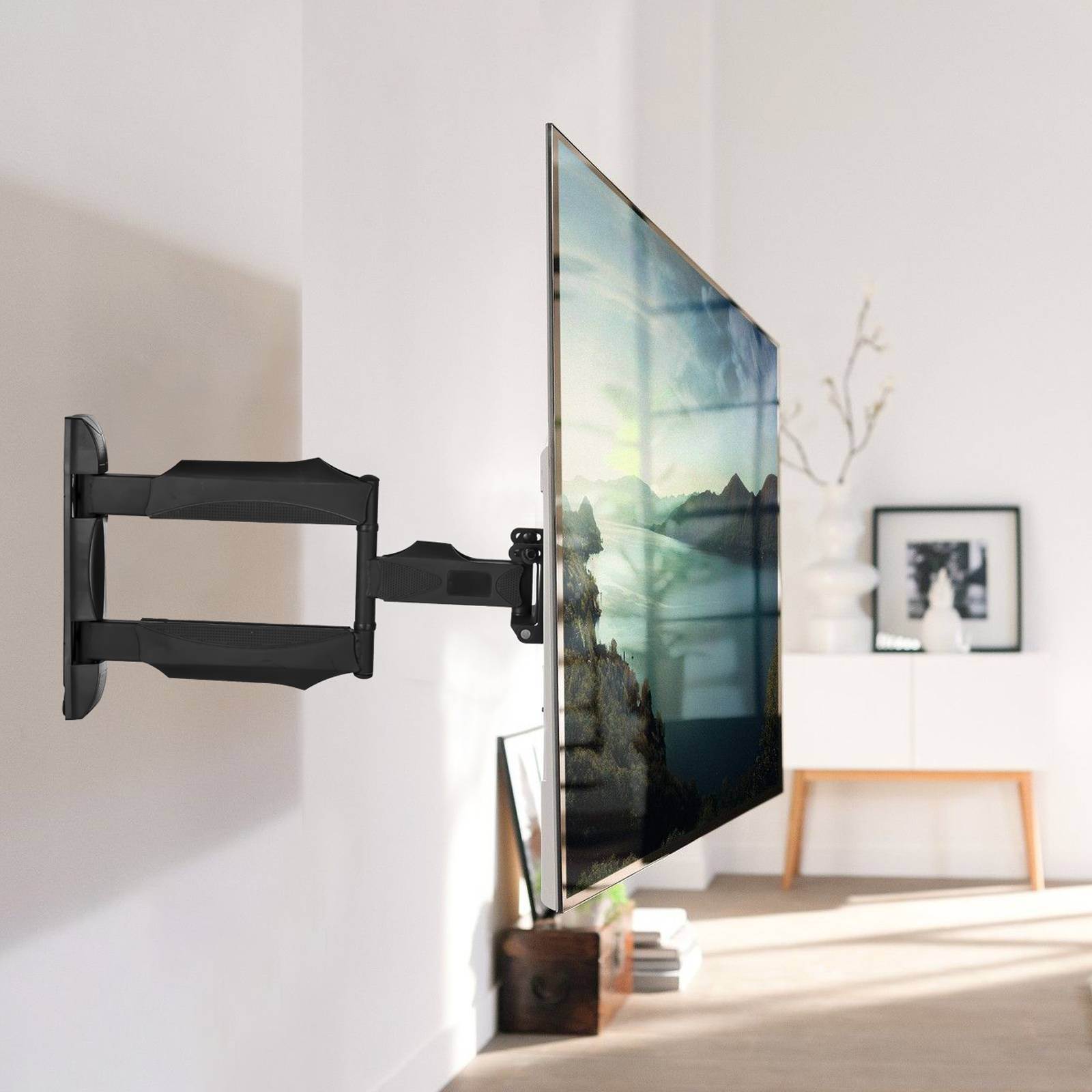 Longham Wall Mount Bracket Universal Table Desk Pedestal TV Stand Screen Monitor Riser for LCD LED 32"-55"