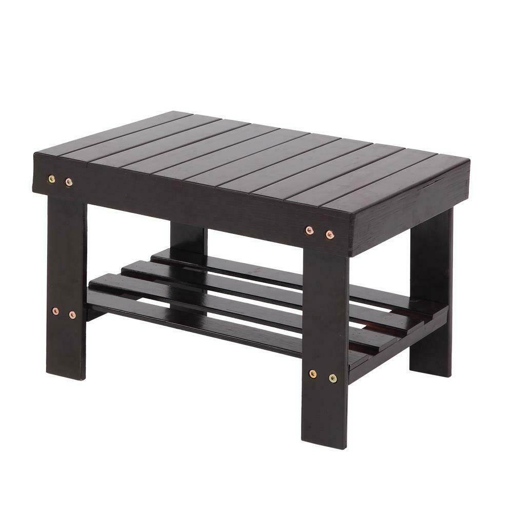 High Grade Wooden Bamboo Child Bench Safe Stool Storage Home Shoe Fishing Bath