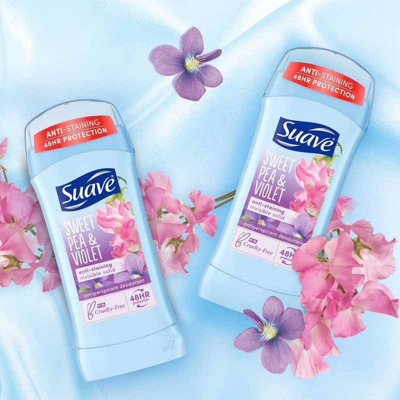 Suave Sweet Pea & Violet 48-Hour Antiperspirant & Deodorant Stick - 2.6oz/2ct