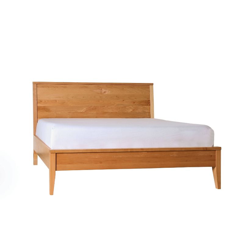 4pc Twin Radiance Platform Bed Bundle Natural Maple/White - Nexera - Nexera