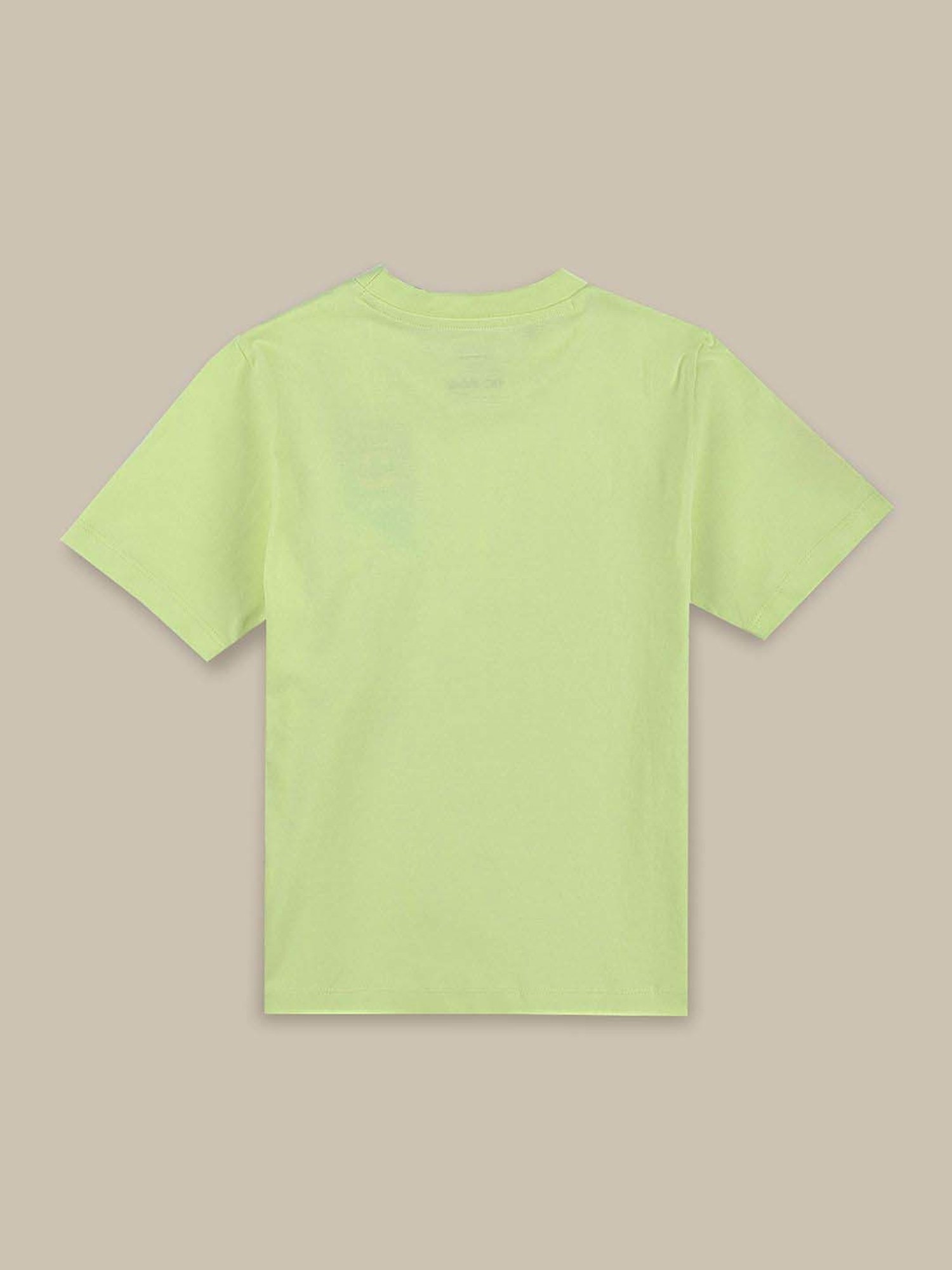 Kidsville Boys Green Cotton Printed T-Shirt