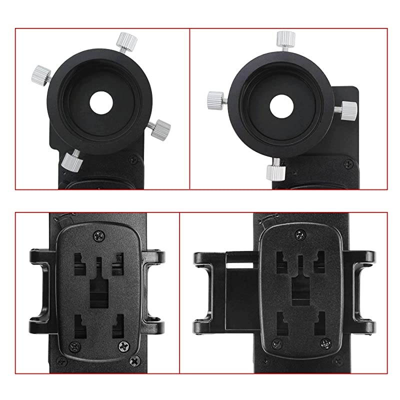 Smartphone iPhone Adapter with T2 Thread and Eyepiece Adapter 52-59mm - for Photography with telescopes and Spotting Scope or Binoculars